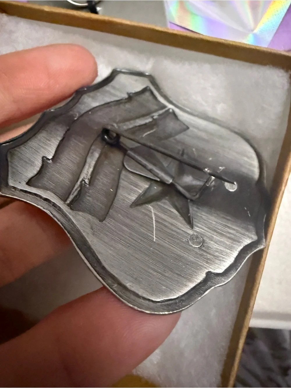 Brothel Inspector Metal Badge - Silver Novelty Pin